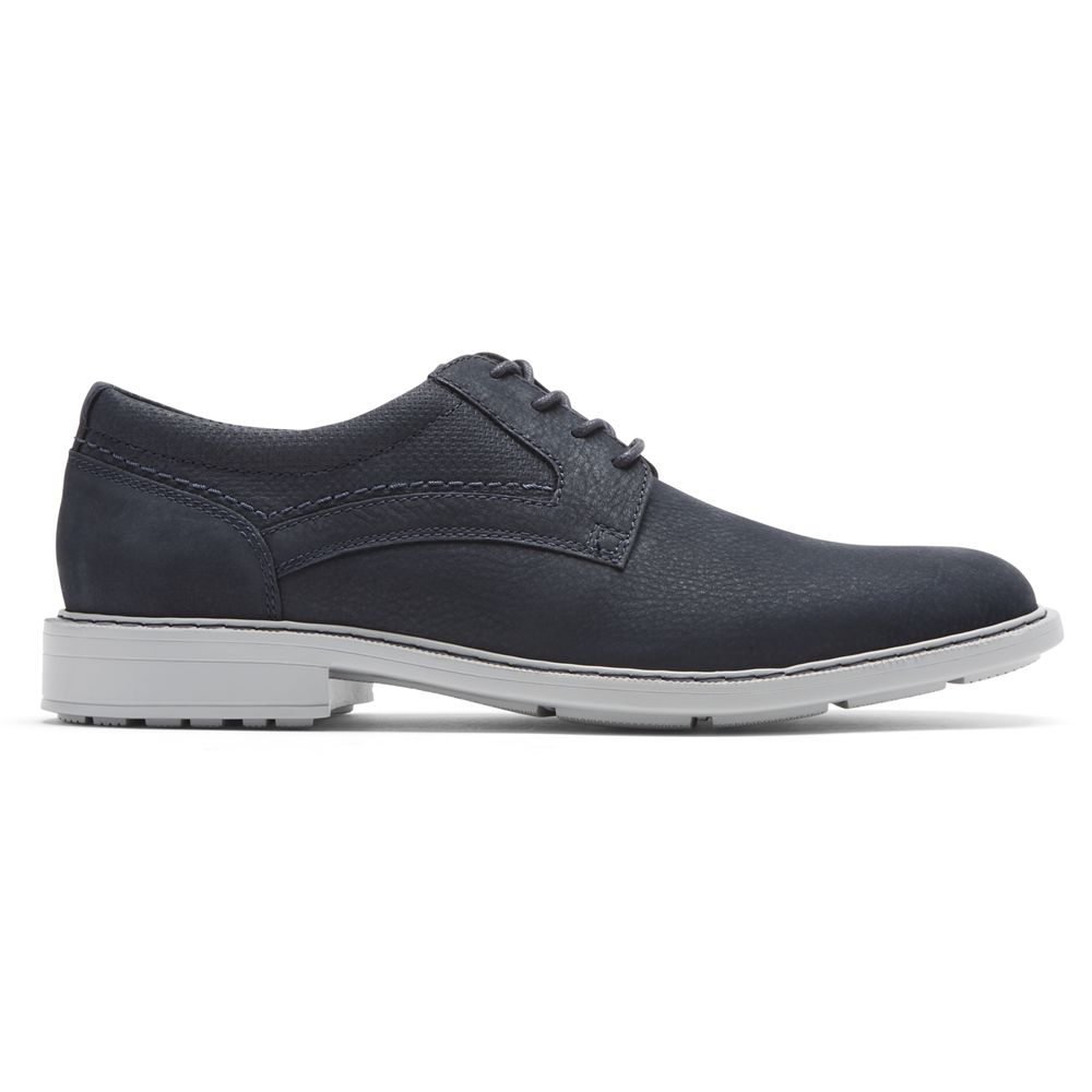 Pantofi Oxford Barbati Rockport Tanner Plain Toe Bleumarin - Romania 4760-AYBFZ